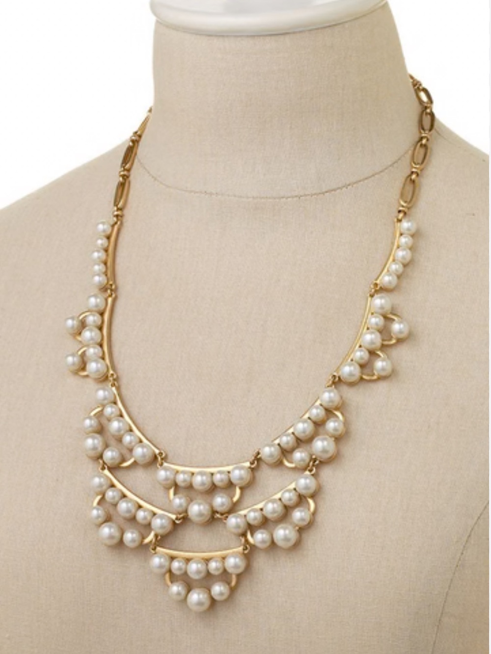 Vintage Stella & Dot Frances Pearl Necklace - Picture 2 of 10
